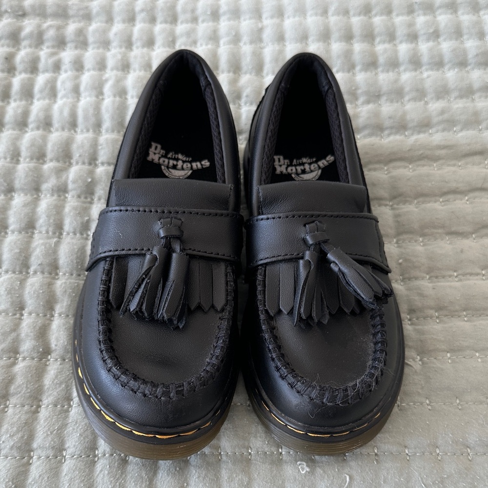 Dr. Martens Kids Black Tassel Loafers